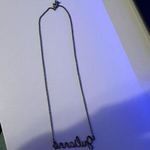 Personalized Script Name Necklace in Silver